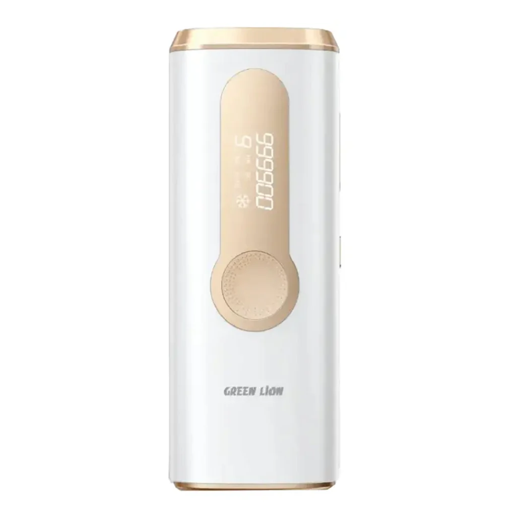 Green Lion 3-in-1 Laser Hair Removal Device – IPL with Skin Rejuvenation & Acne Treatment – White