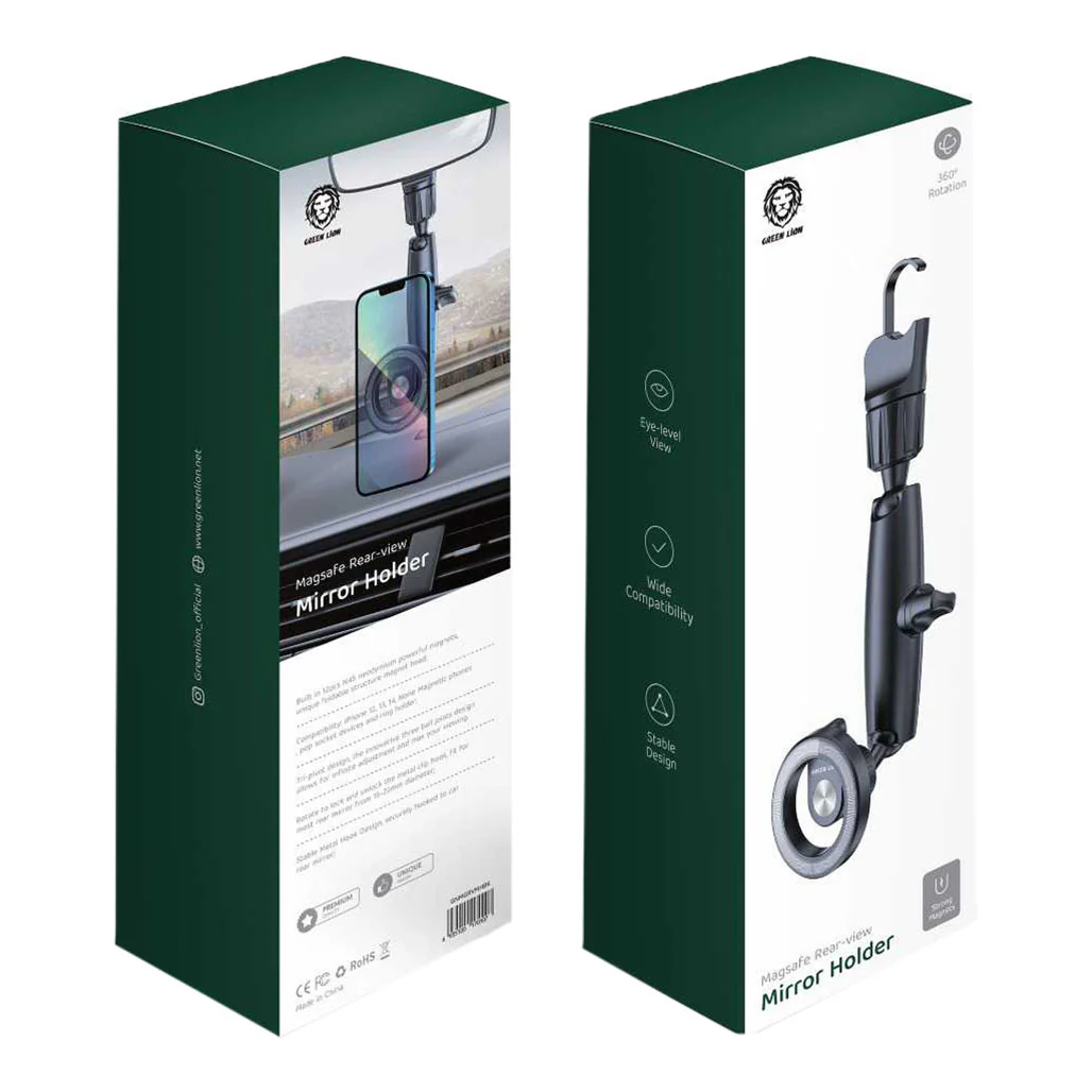 Green Lion 360° Magsafe Rear-View Mirror Holder - Image 3