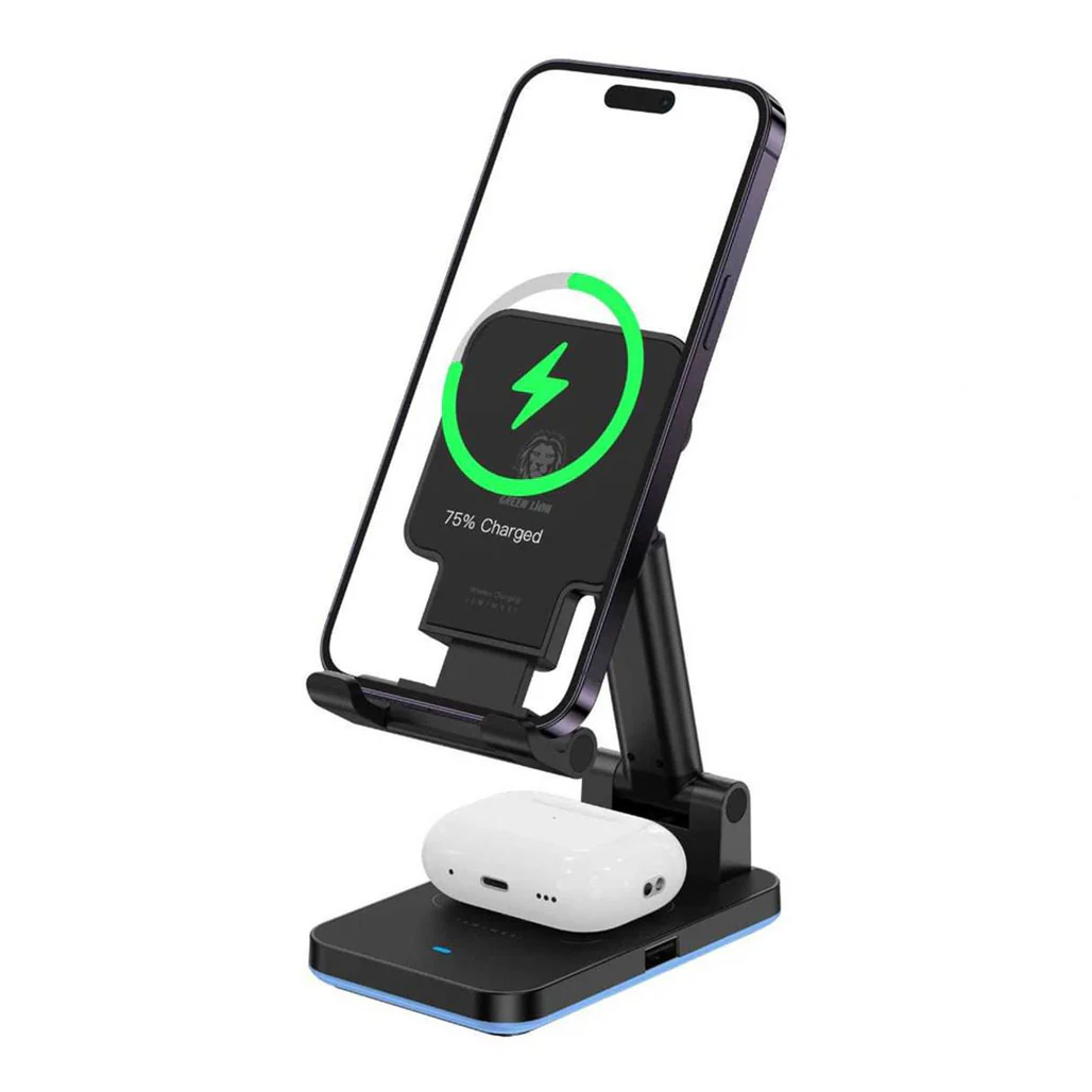 Green Lion 4 In 1 Magnetic Charger (15W Power Output) - GN4IN1MGCBK - Image 3