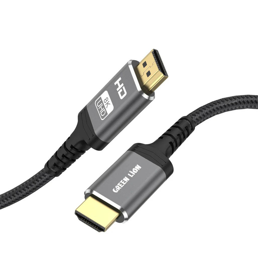 Green Lion 8K HDMI Cable 2M – Ultra HD, HDR, VRR, 7.1 Surround Sound, High-Speed Braided Cable - Image 2