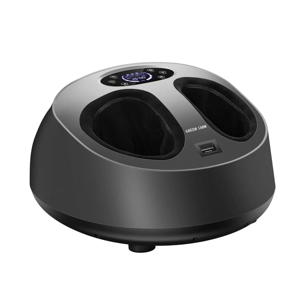 Green Lion AirFlex Foot Massager 50W - Black | Adjustable Intensity, Remote Control, and Air Compression