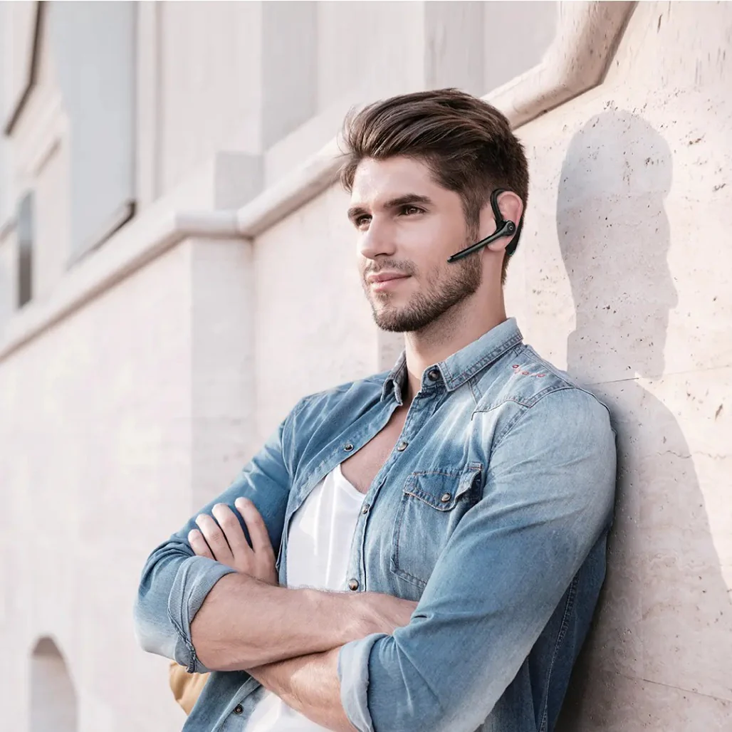 Green Lion Communicate Pro Over-Ear Headset - Black - Image 2