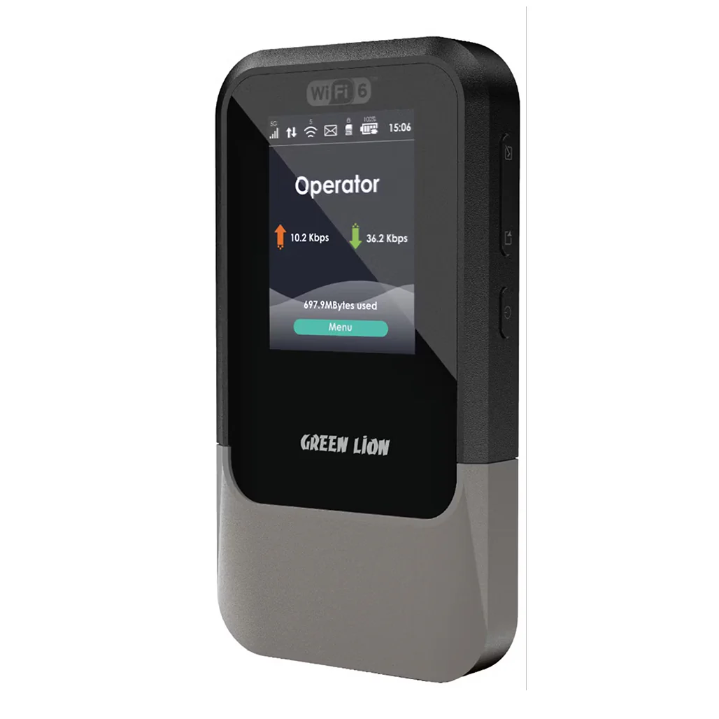Green Lion Connect 5G Portable MiFi Router - GNCO5GRTRBK - Black