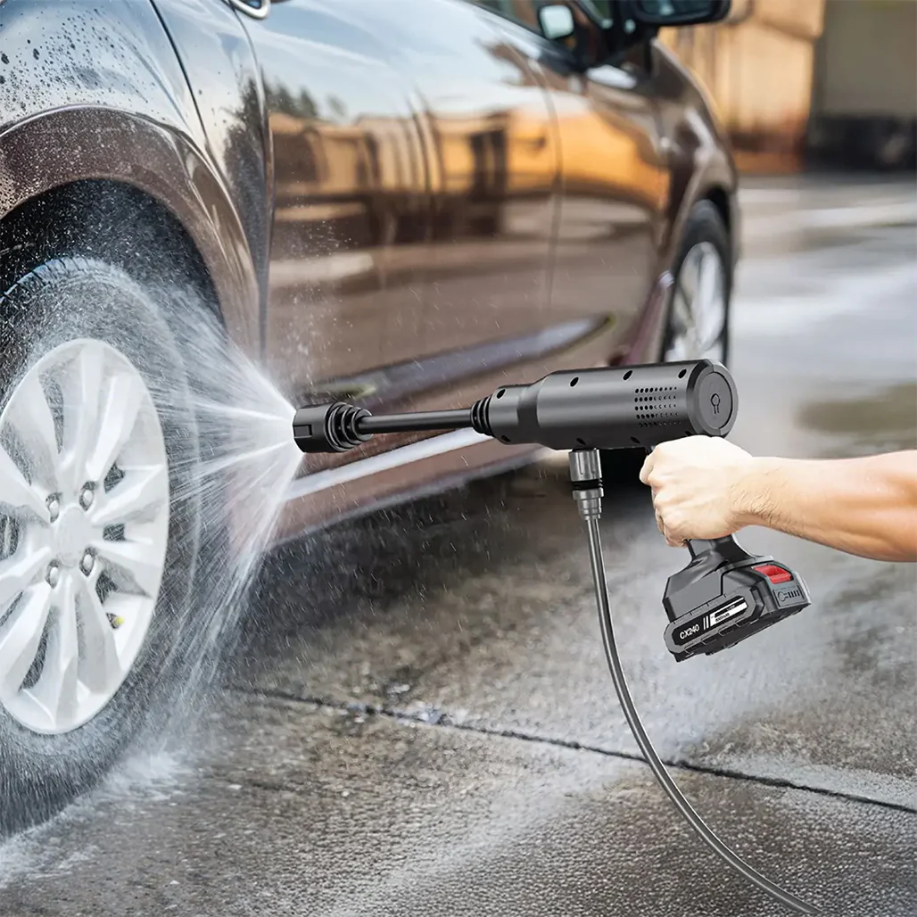 Green Lion CX240 Cordless Pressure Wash Gun - Black - Image 3