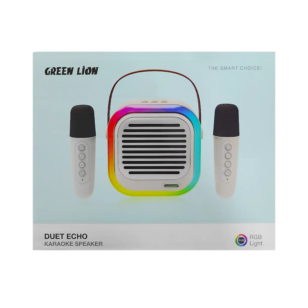 Green Lion Duet Echo Karaoke Speaker - Bluetooth 5.3, 10W Output | GNDUECH10WBG - Image 6