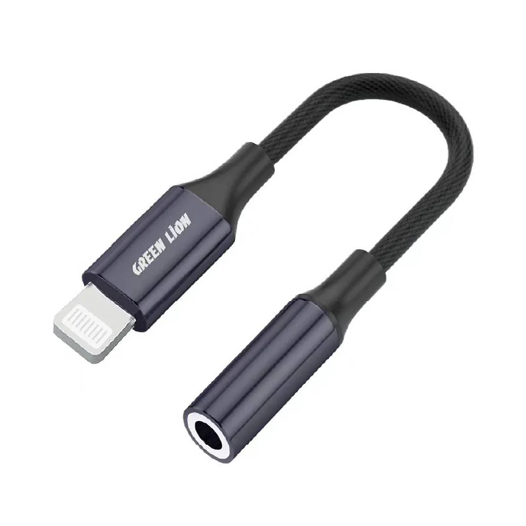 Green Lion Type-C/Lightning to 3.5mm Audio Cable Adapter (12cm) - High-Fidelity Sound - Image 3