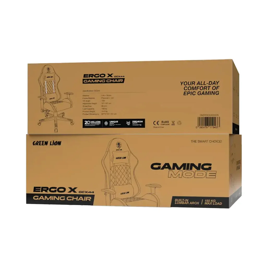 Green Lion ERGO X GCX44 Gaming Chair - Image 4