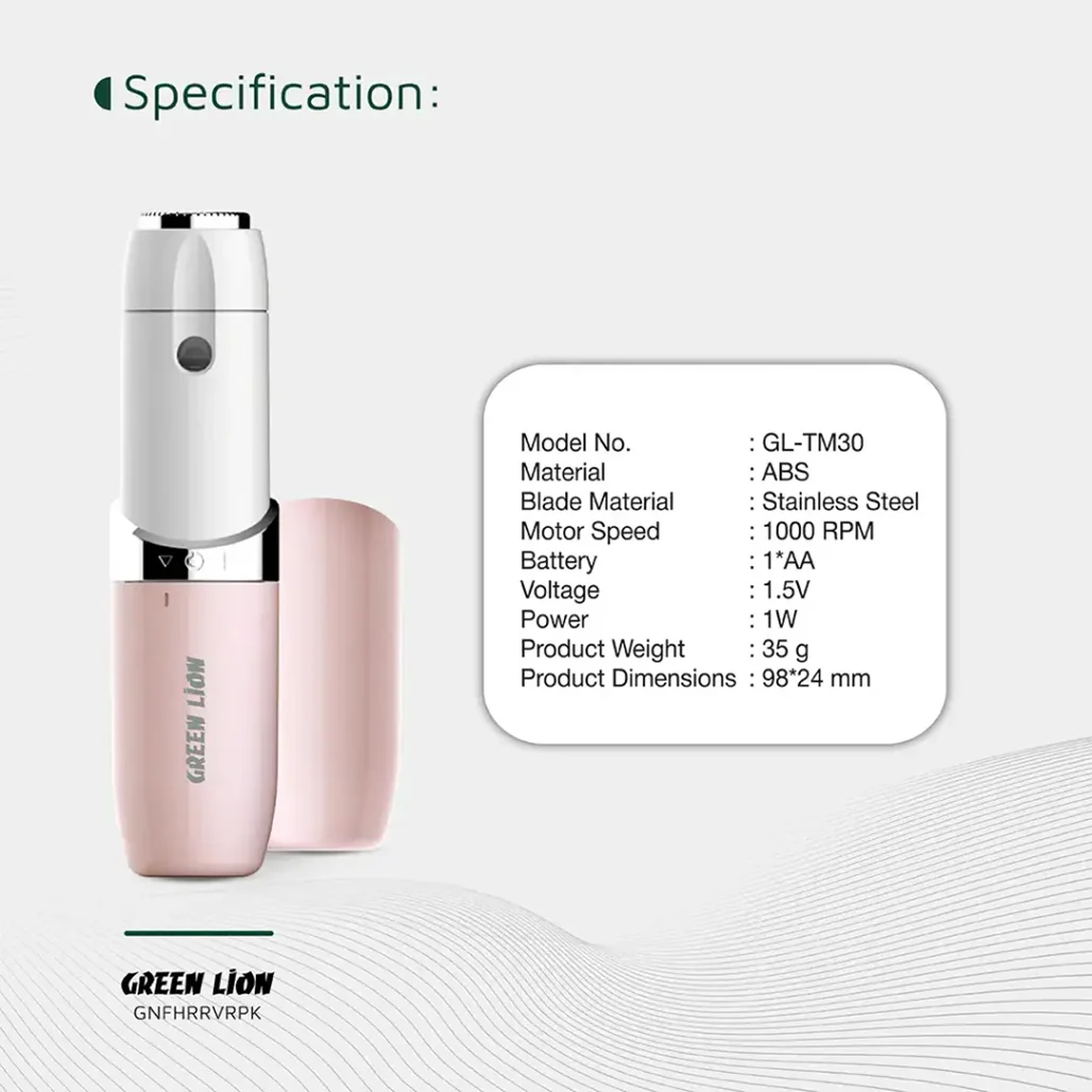 Green Lion Facial Hair Remover - Pink - Image 7