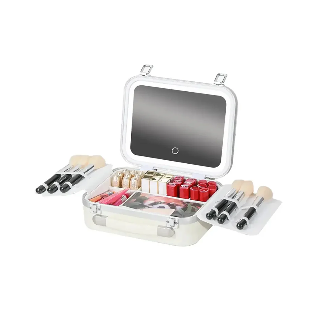 Green Lion Fest Makeup Bag – Portable LED Cosmetic Storage with Touch Control - Image 13