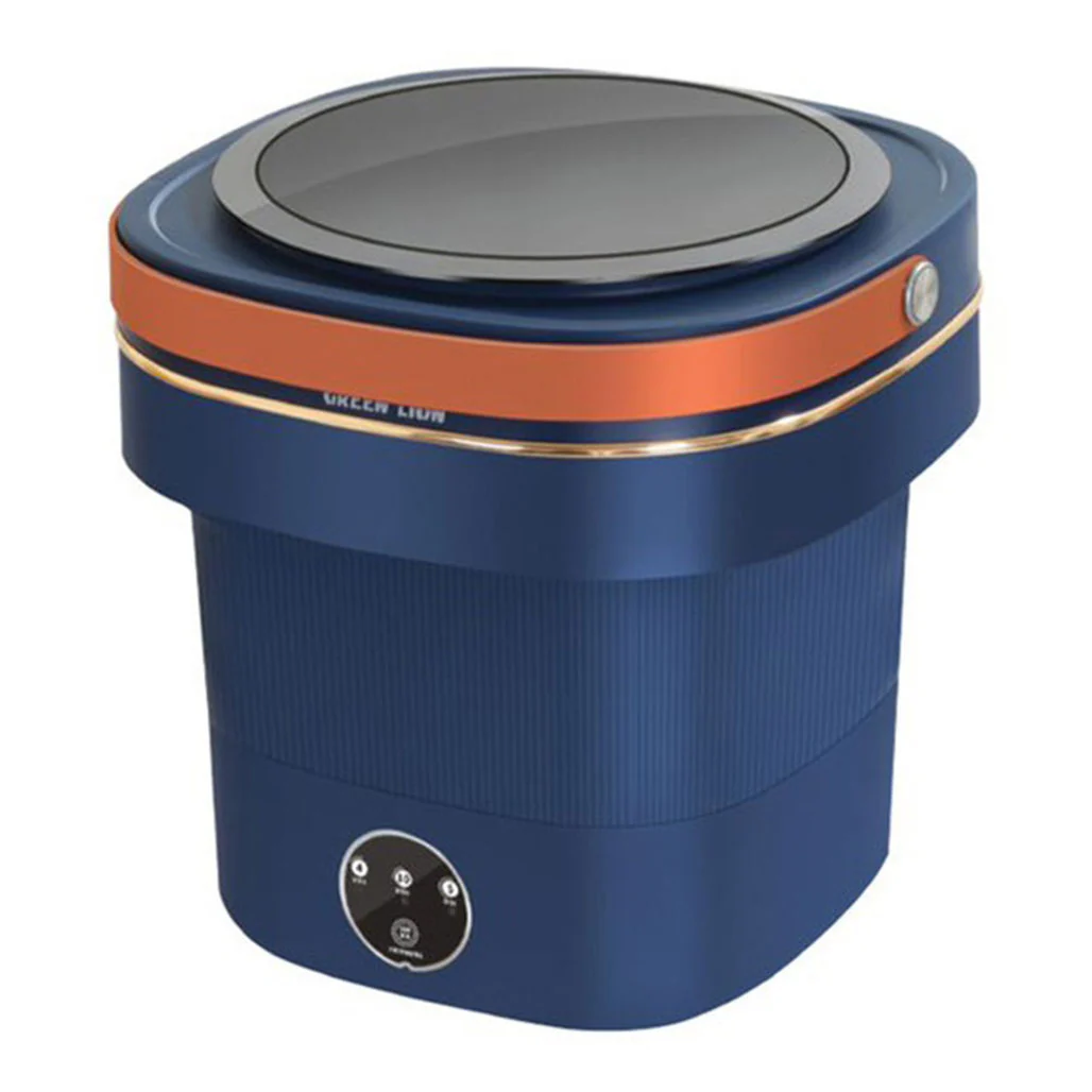 Green Lion Foldable Mini Washing Machine 9L 60W - Blue - Image 3