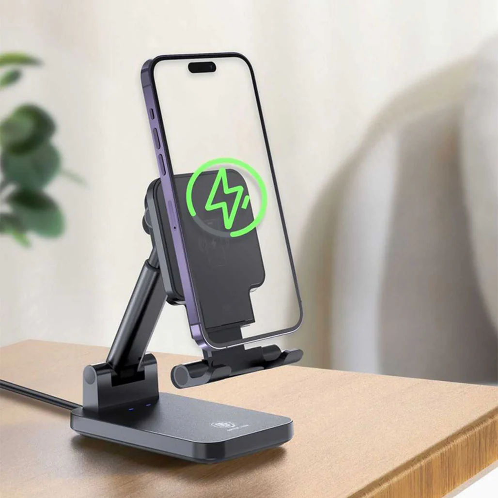 Green Lion Foldable Wireless Charging Stand(15W Power Output) - Image 2