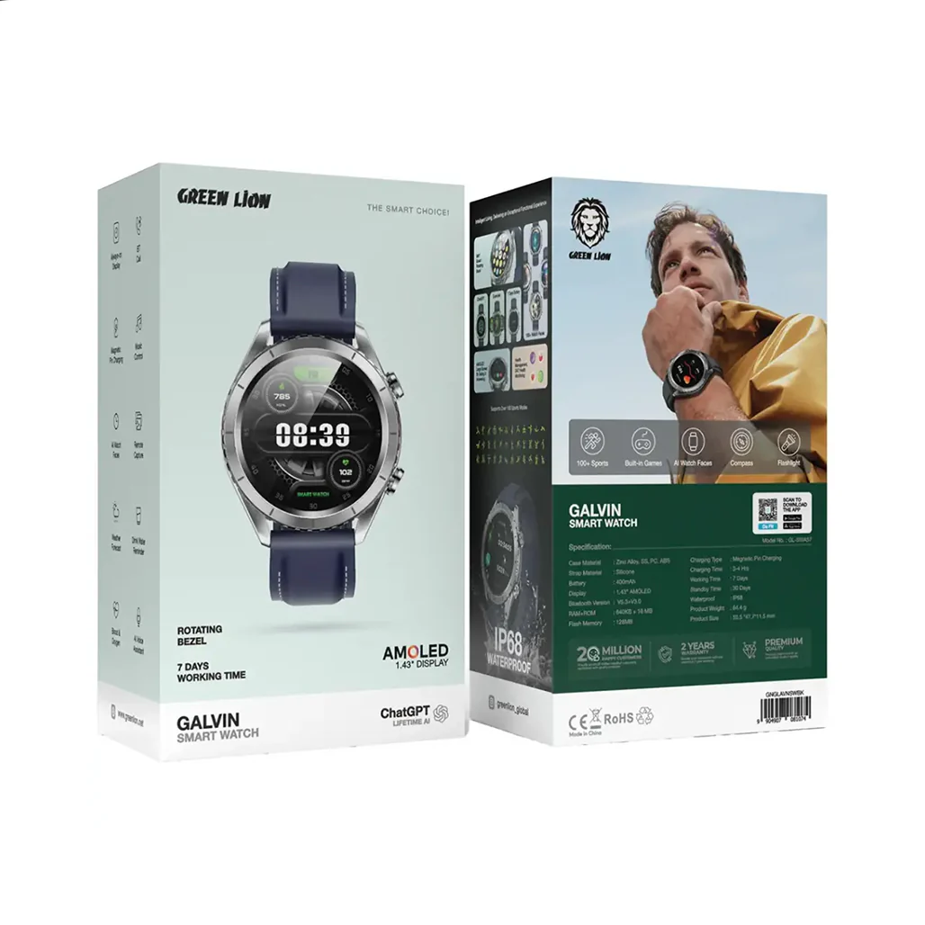 Green Lion Galvin 1.43" AMOLED Smart Watch - Image 4