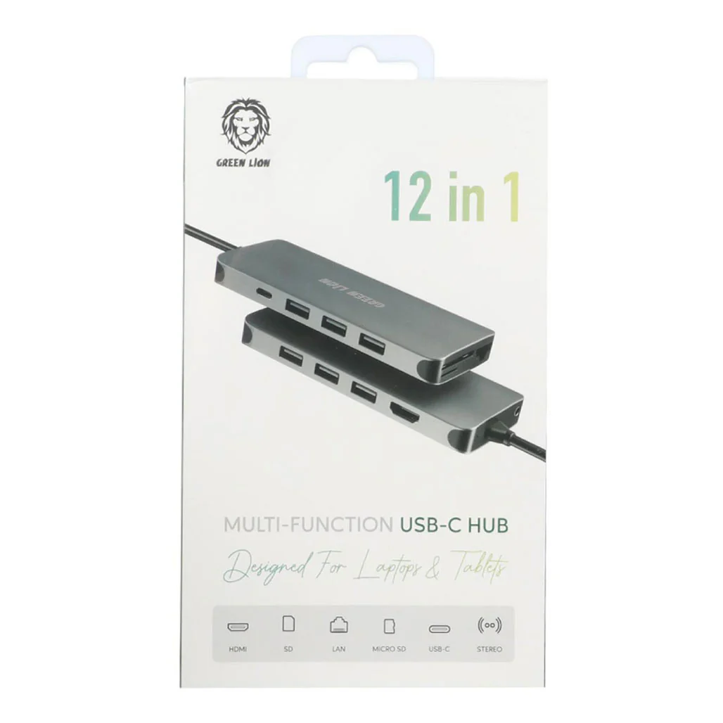 Green Lion GN12IN1HUB 12 In 1 USB-C Hub 4K - Image 2