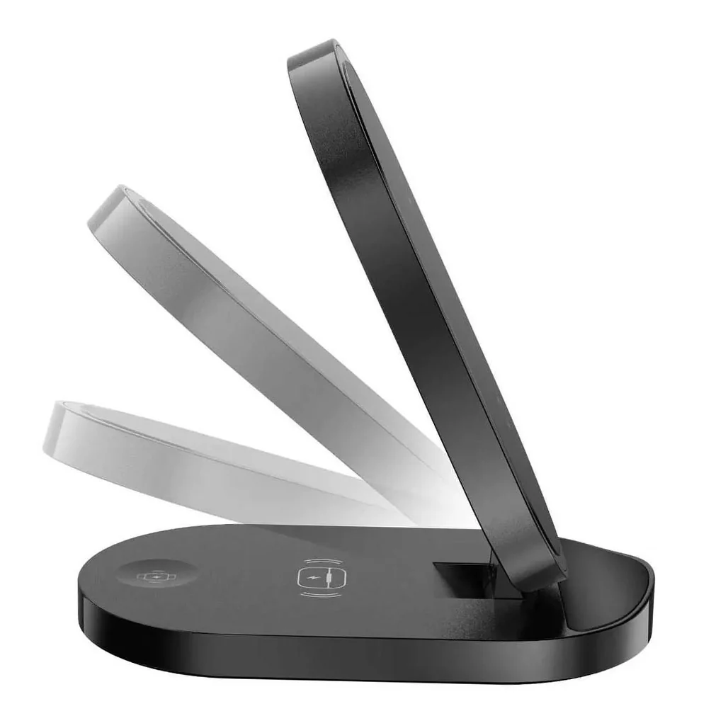 Green Lion GN3IN1FLDWCBK 3 In 1 Foldable Bracket Wireless Charger - Image 3