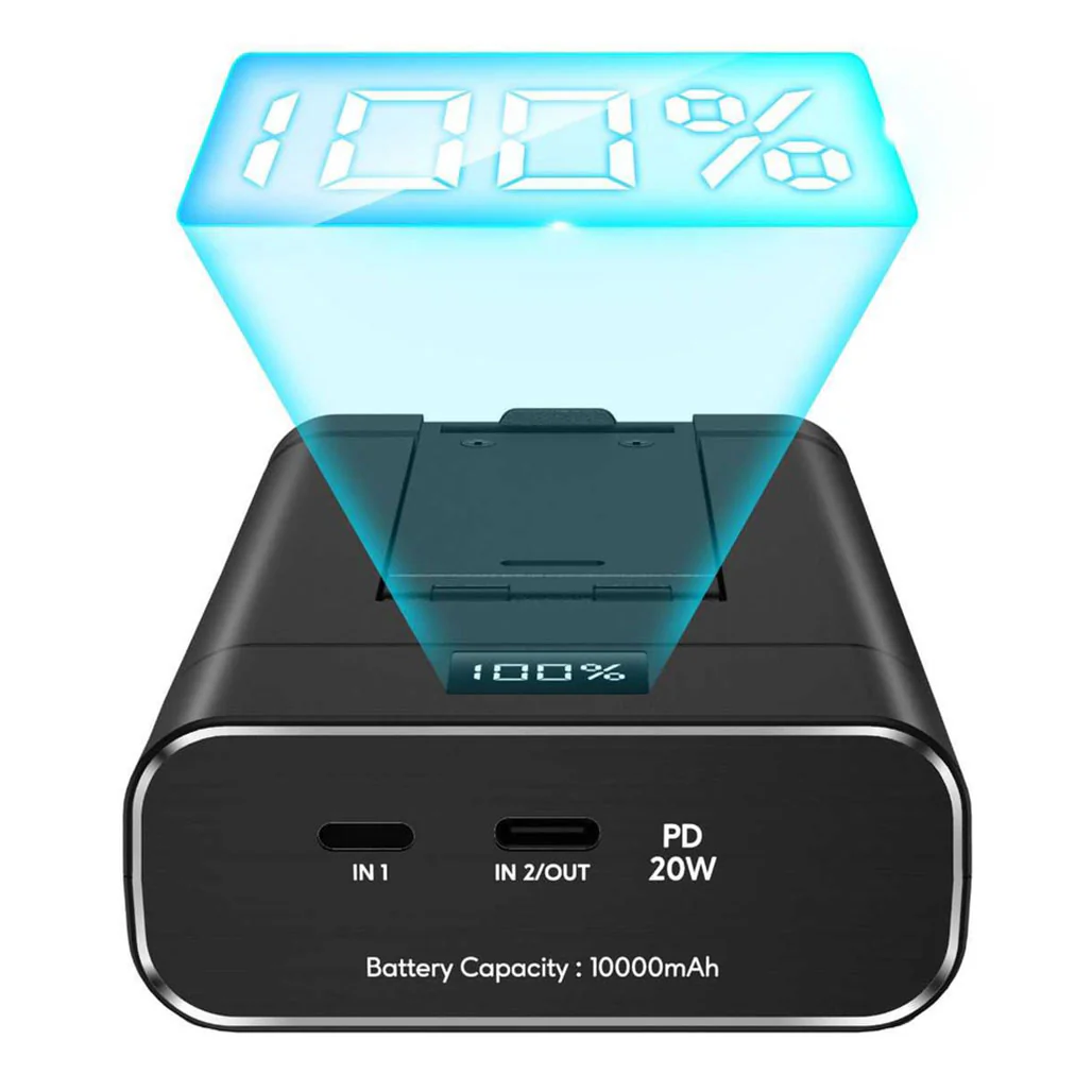Green Lion GNFLDPBSTBK Powerbank And Foldable Mobile Stand 10000mAh - Image 3