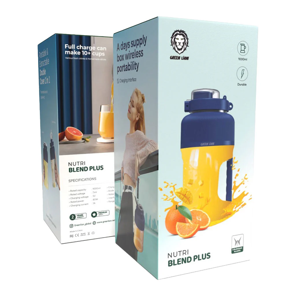Green Lion GNNUTBLENDPBL Nutri Blend Plus 1000mL 80W - Blue - Image 2
