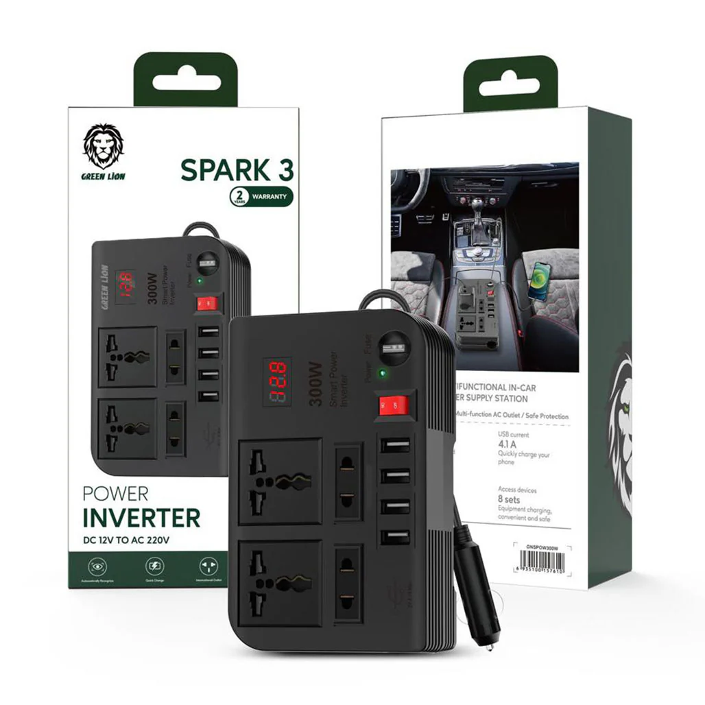 Green Lion GNSPOW300W Spark 3 Power Inverter 300W - Image 3
