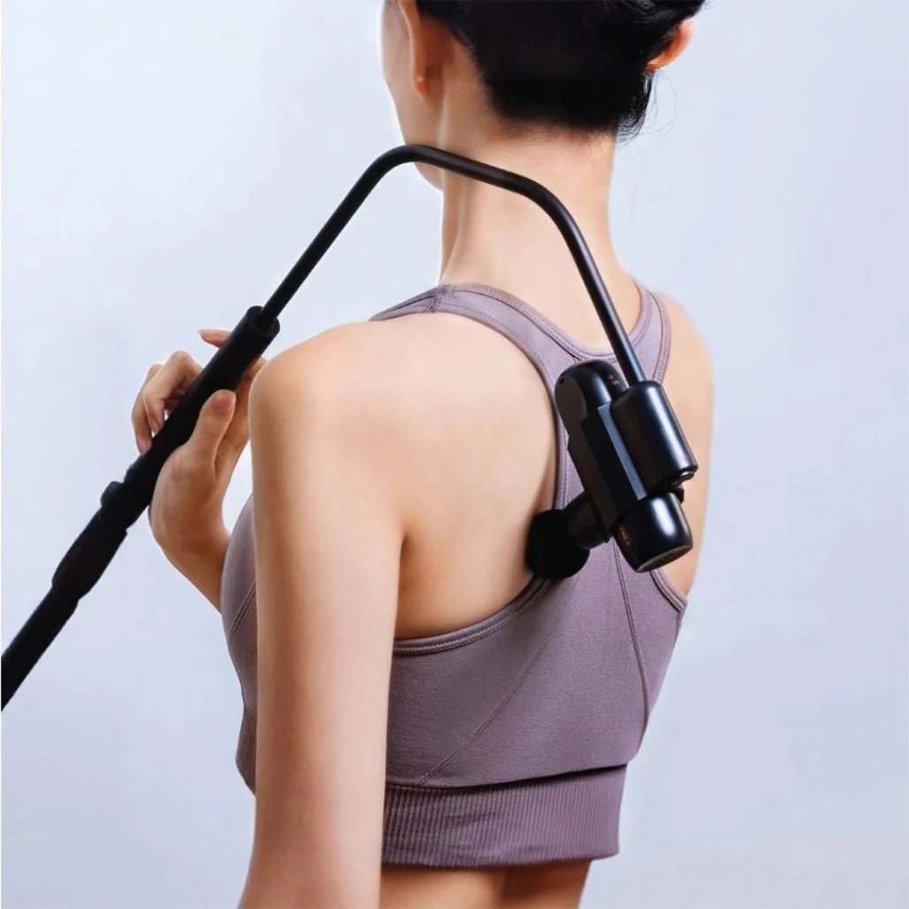 Green Lion Long Handle Massage Gun - Black | Deep Tissue Percussion Massager for Muscle Recovery & Pain Relief - Image 3