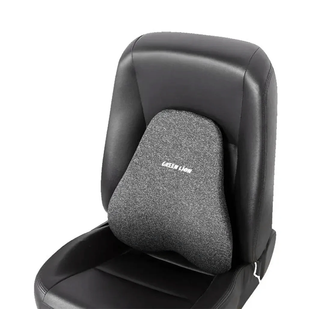 Green Lion Memory Foam Seat Cushion - Black | Orthopedic Support for Back Pain Relief
