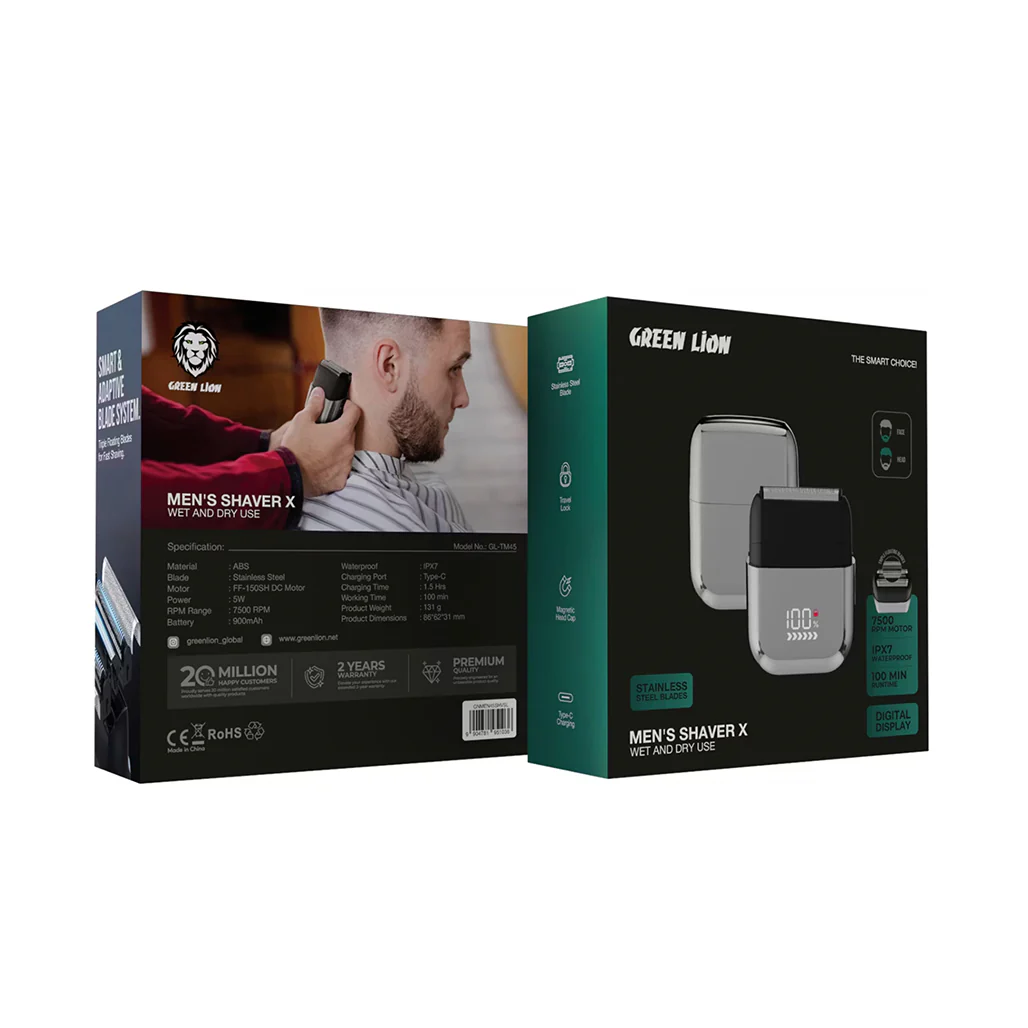 Green Lion Men's Shaver X Wet and Dry Use - Image 5