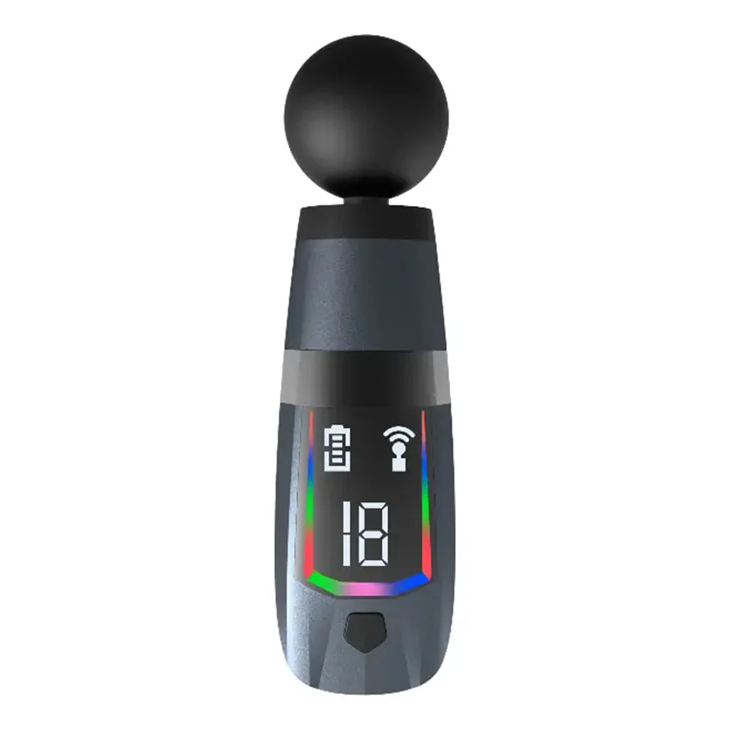 Green Lion Multifunctional Massage Gun GMG-05 - Black - Image 3