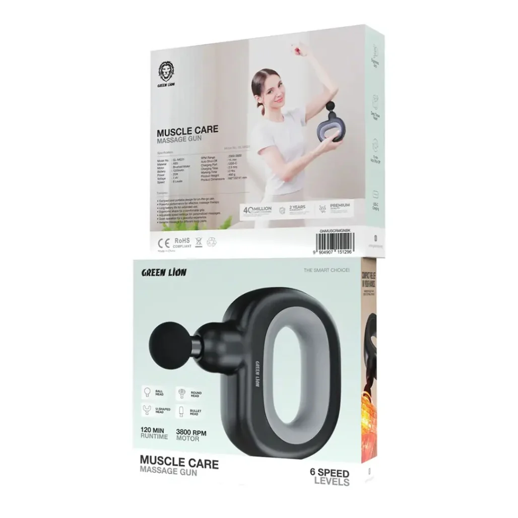Green Lion Muscle Care Massage Gun - Image 3