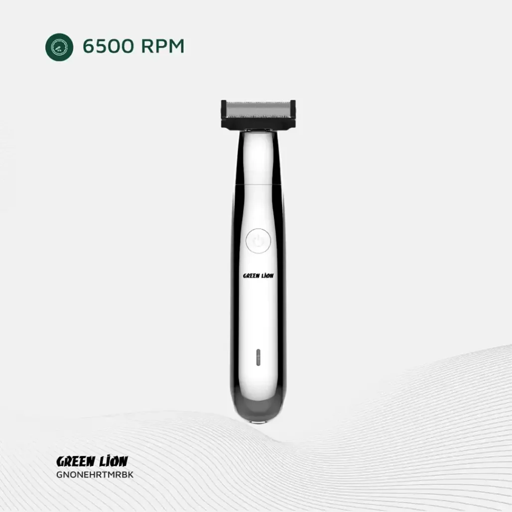 Green Lion One Blade Pro Hair Trimmer - Black - Image 6