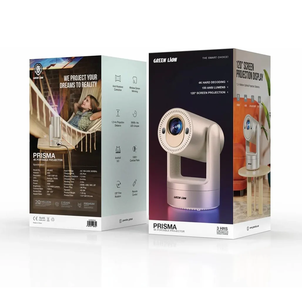 Green Lion Prisma 4K Portable Projector - Image 2
