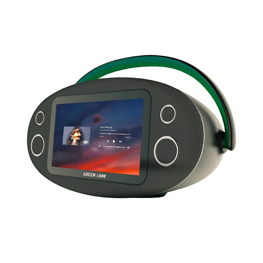 Green Lion SÃO PAULO 10.1" Android Speaker Display – 80W Portable Smart Multimedia Hub with HDMI, Bluetooth 5.3 & 8000mAh Battery