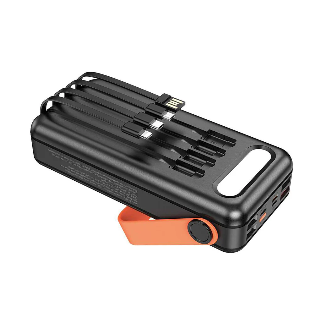 Green Lion Solar Portable Power Bank 30000mAh PD 20W QC3.0 - Black - Image 3