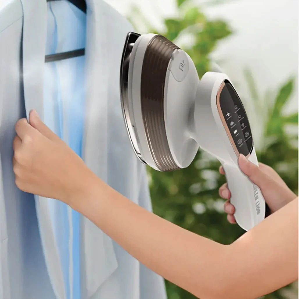 Green Lion Steam Glide Garment Steamer 1500W - White - Image 7