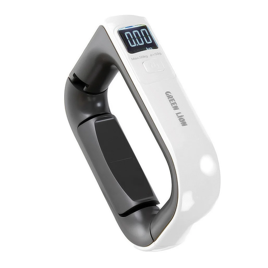Green Lion Travel Mate Digital Luggage Scale, 200g-50kg Capacity, White – Lightweight and Portable