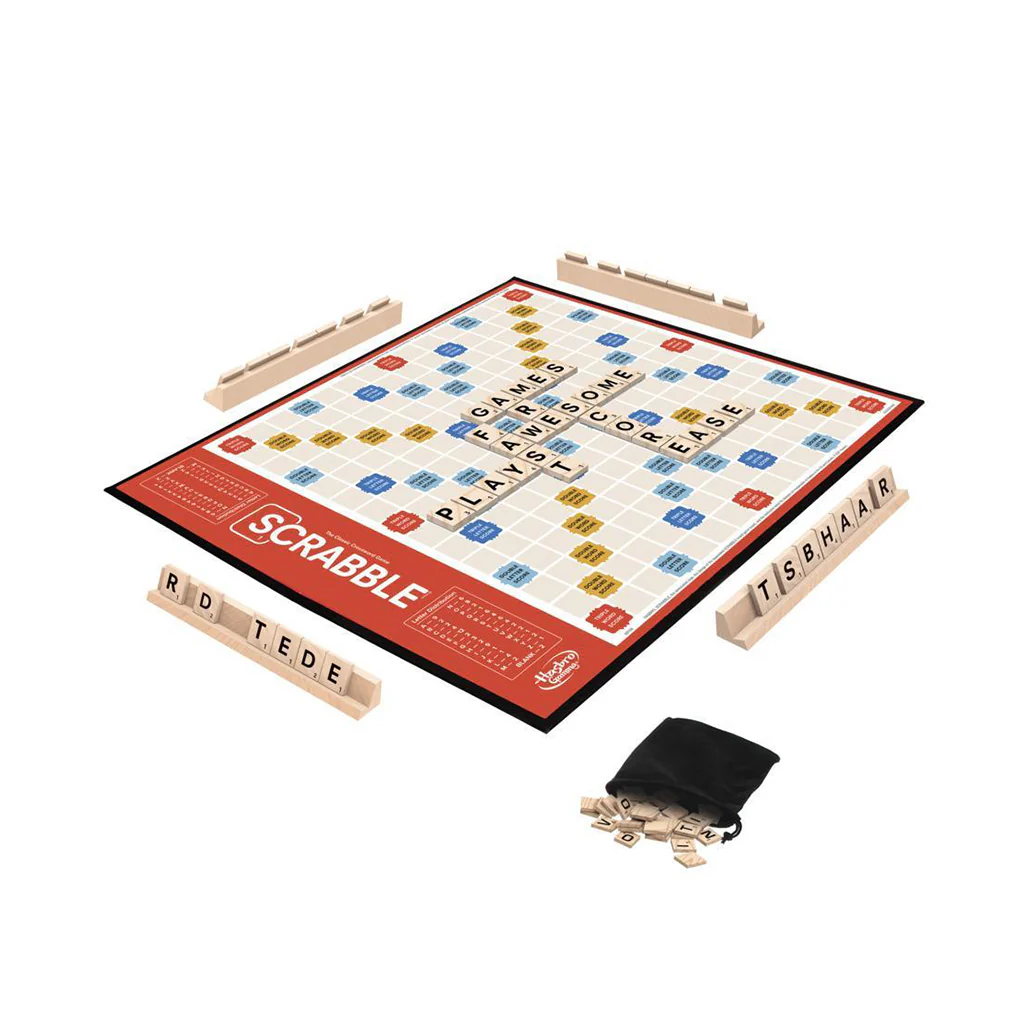 Hasbro Gaming - Scrabble Board - Game for Kids and Families | Classic Crossword Word Game for Ages 8+ | Fun for 2-4 Players