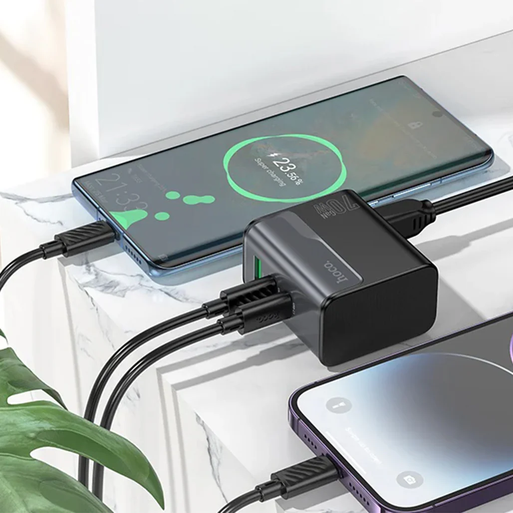 Hoco CS76A 70W Charger - EU Plug - Image 3