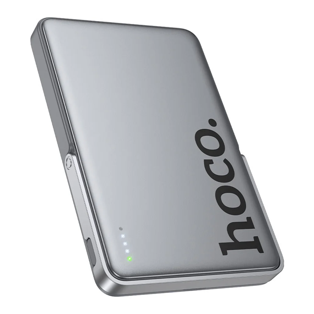 Hoco Q36 Sunlight 5000mAh Magnetic Wireless Power Bank – 20W PD Fast Charging with Foldable Stand - Image 2