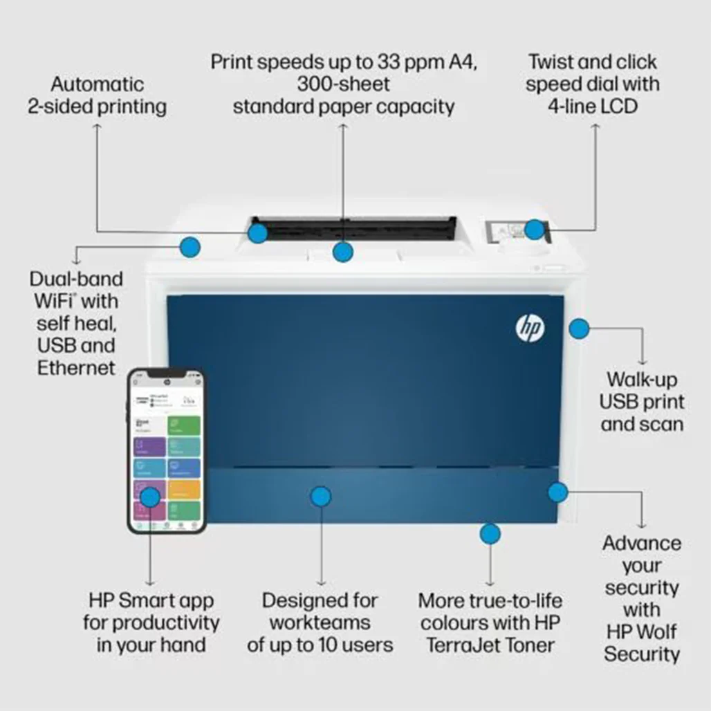 HP Color LaserJet Pro 4203dw - Color Laser Printer - Image 3