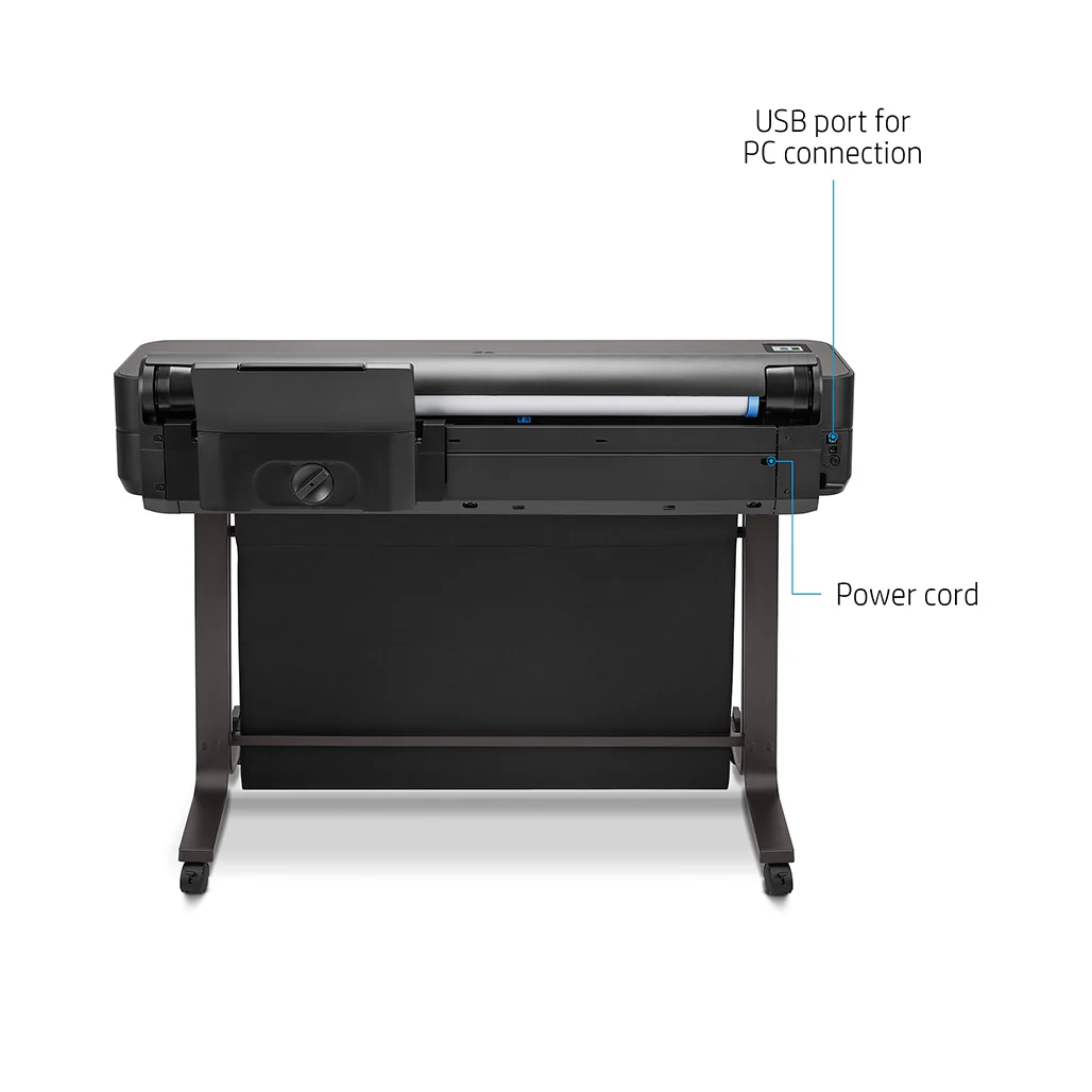HP DesignJet T630 - 36" Large Format Wireless Plotter Printer with 1-Click Printing and Built-in Stand - Image 5