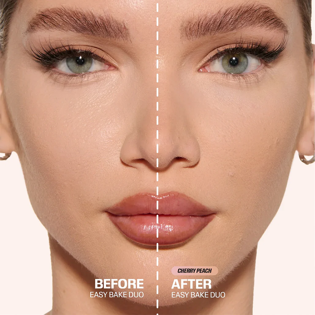 HUDA BEAUTY - Easy Bake Duo Loose Baking - Cherry Peach - Image 4