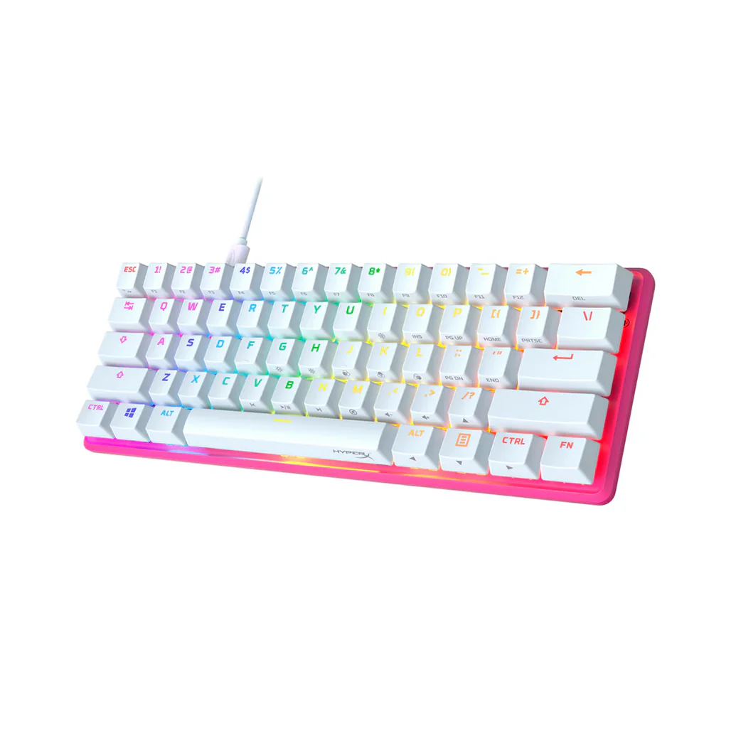 HyperX Alloy Origins 60 Red Switch - Mechanical White Gaming Keyboard | 572Y6AA#ABA - Image 3