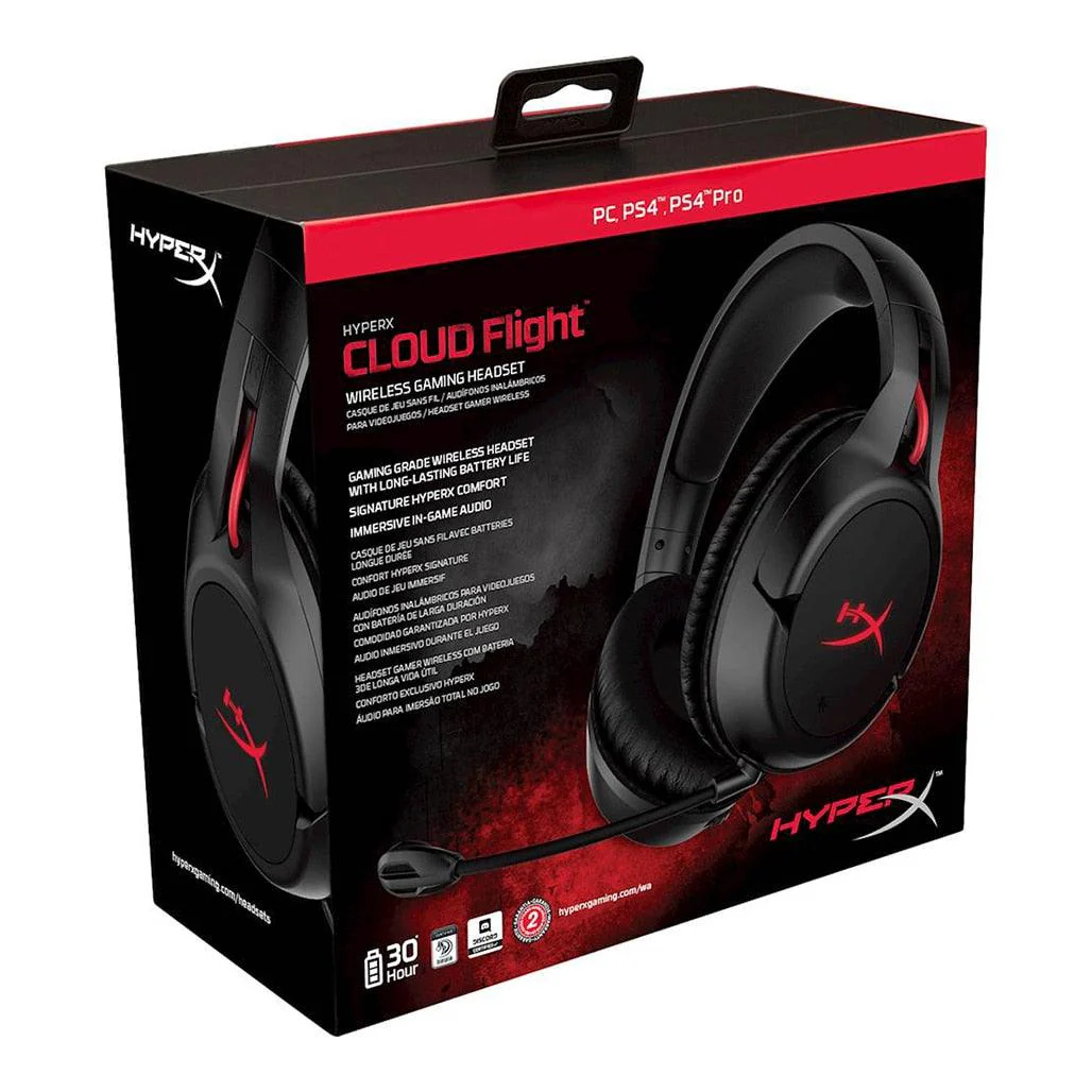 HyperX Cloud Flight – Wireless Gaming Headset with LED Lighting - Image 5
