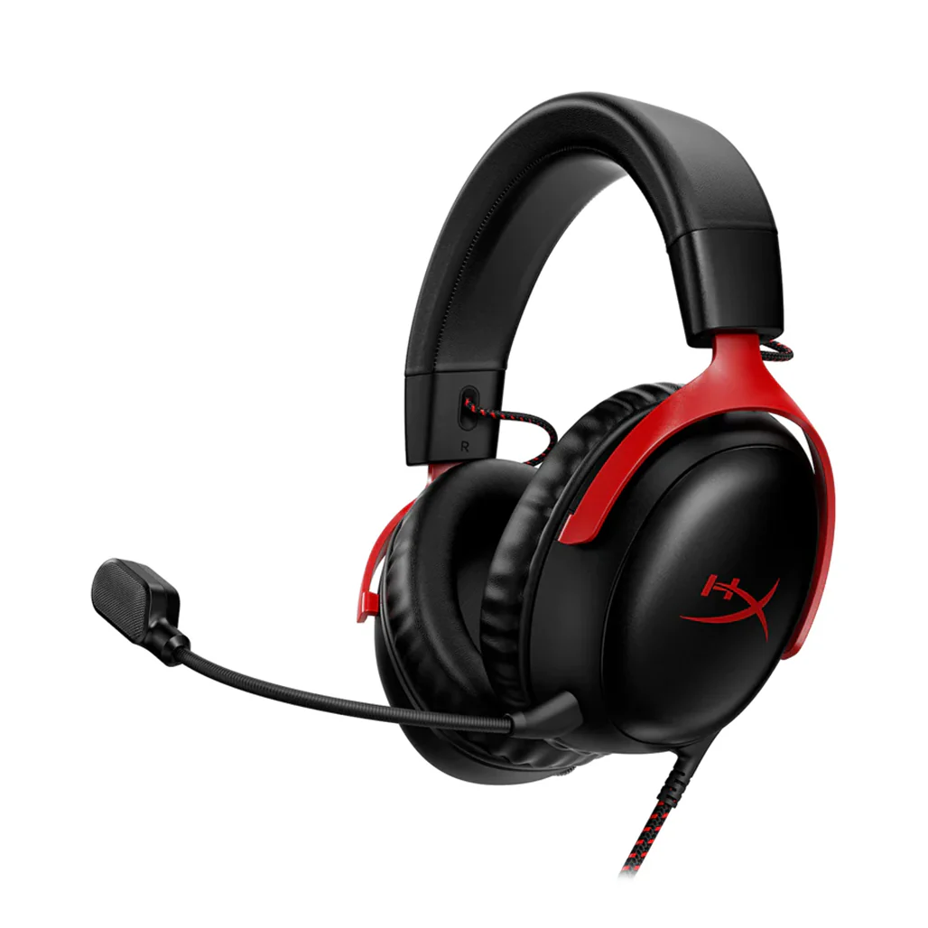 HyperX Cloud III Wired Gaming Headset - Black/Red | 727A9AA