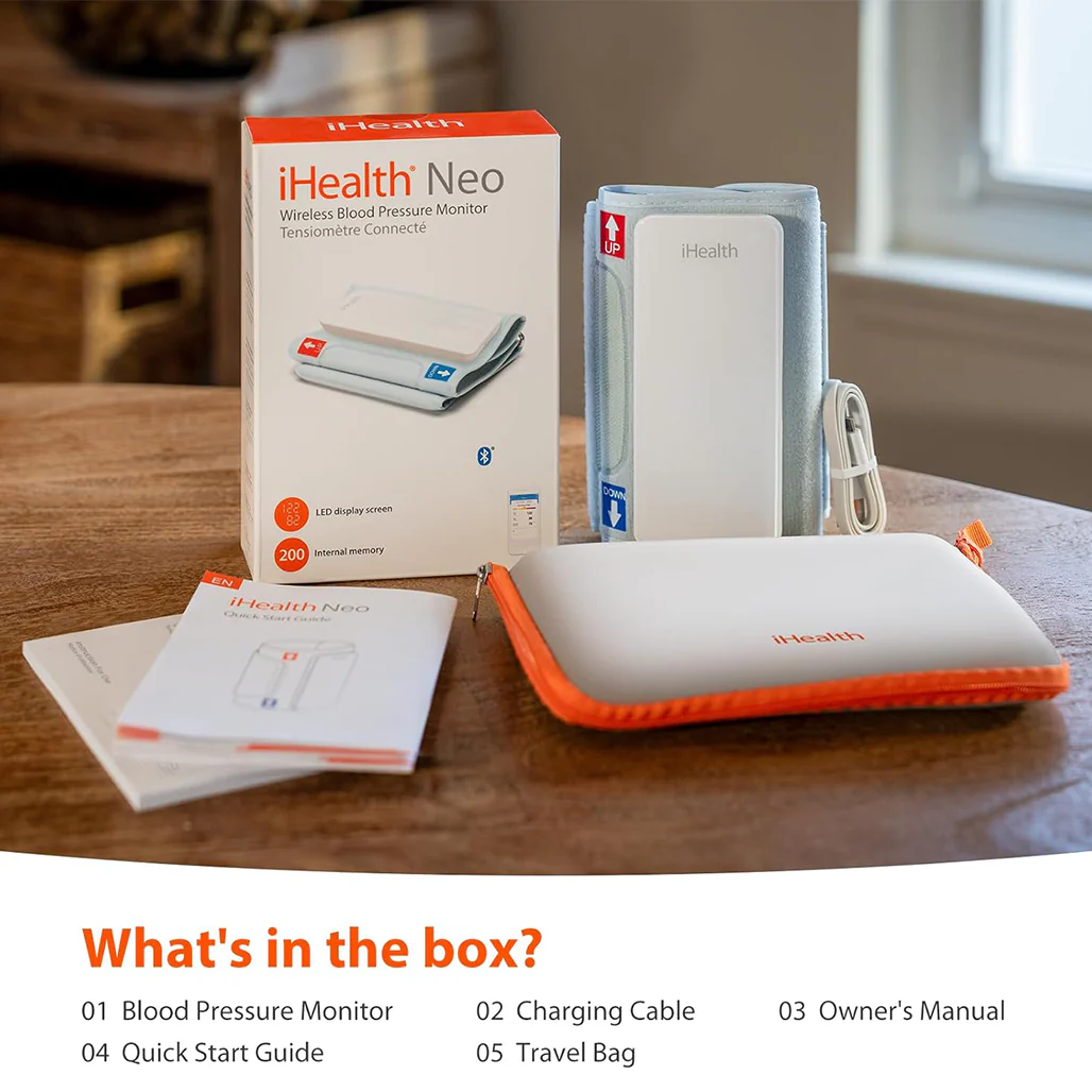 iHealth Neo Wireless Blood Pressure Monitor - Stylish, Portable, and Clinically Accurate - Image 7
