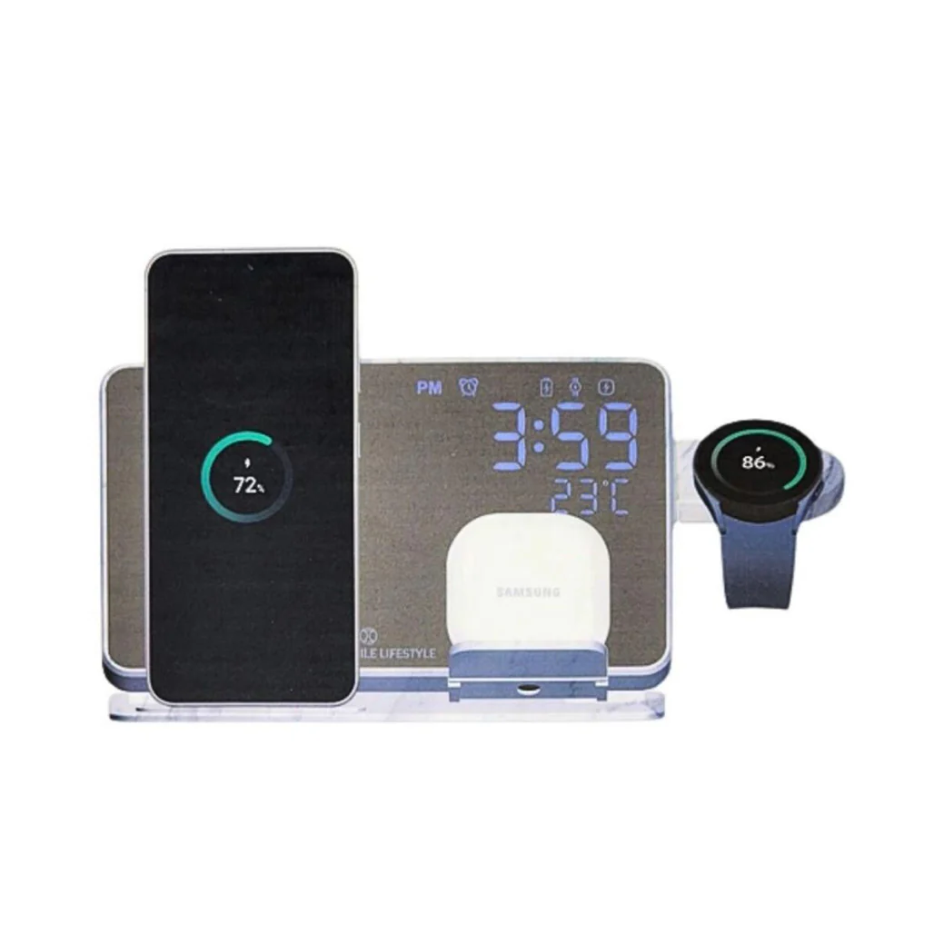 ITFIT 3-in-1 Multifunction Wireless Charger with 30W Travel Adapter