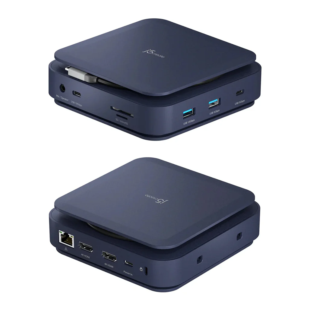 J5Create JCD3198 USB-C Dock Dual 4K HDMI - Image 3