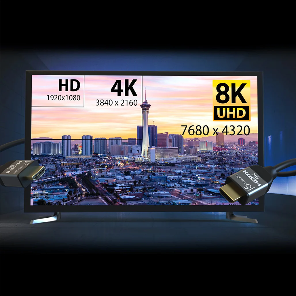 J5Create Ultra High Speed HDMI Cable JDC53 - 8K @ 60Hz, 48Gbps, Gold-Plated Connectors - Image 5