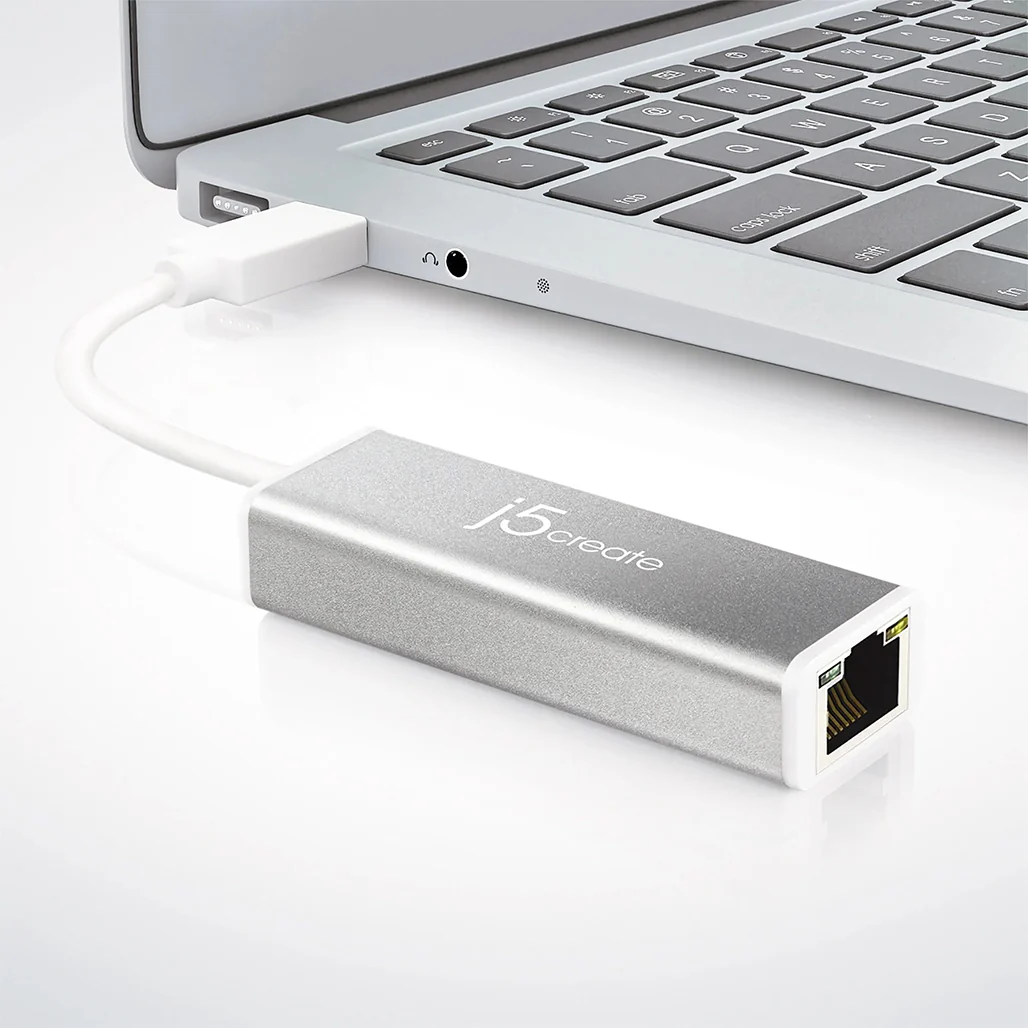 J5Create USB™ 3.0 Gigabit Ethernet Adapter JUE130 – macOS®/Windows®/Chrome OS™ Compatible - Image 4