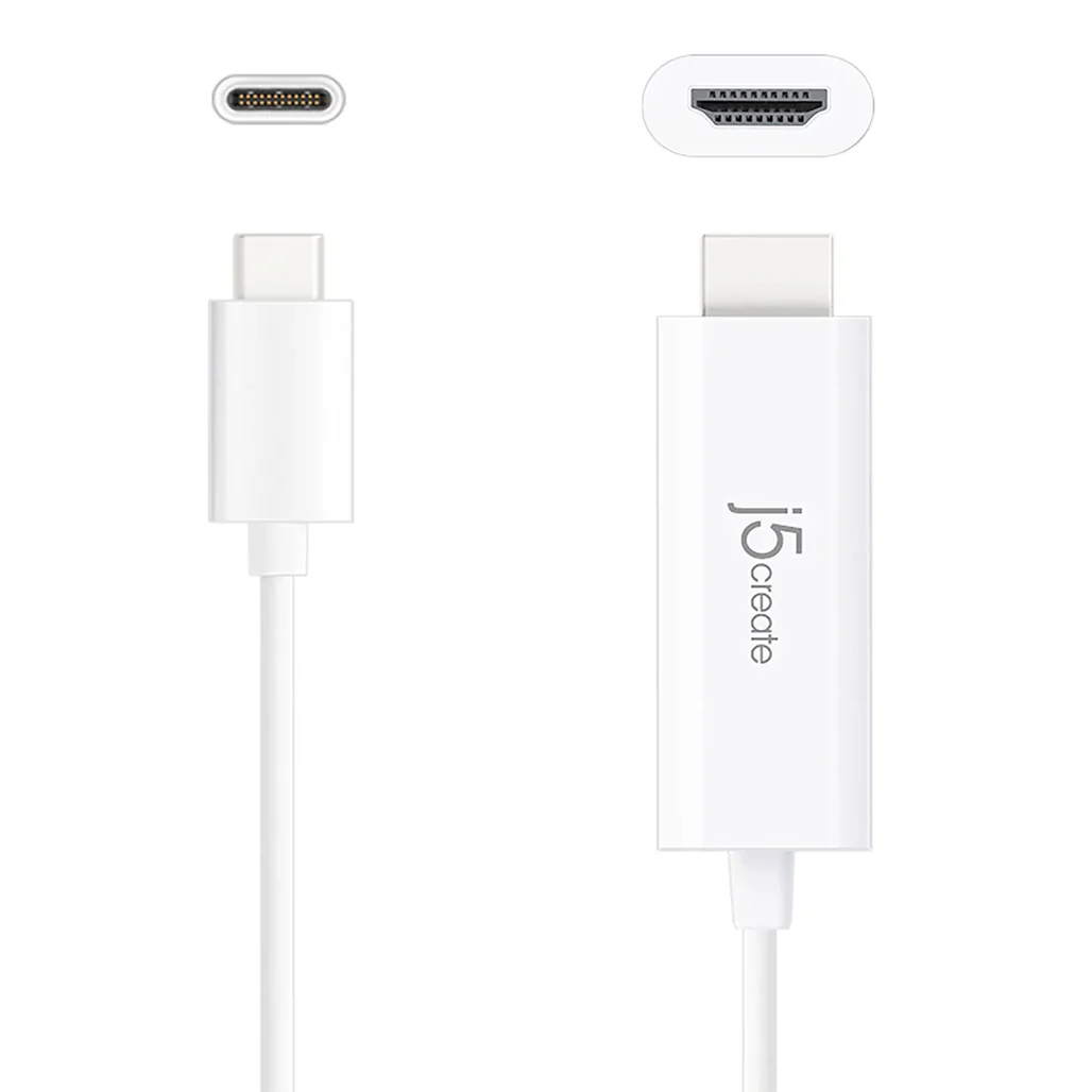 J5Create USB-C® to 4K HDMI™ Cable JCC153 – DisplayPort™ Alt Mode Compatible, 60Hz 4K HDR Support, Plug-and-Play for MacBook®, Chromebook®, Laptops - Image 3