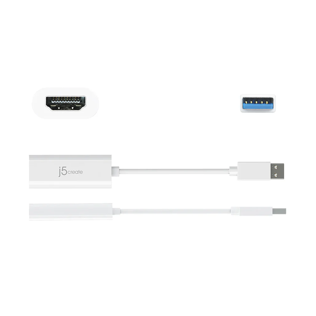 J5Create USB™ to HDMI™ Multi-Monitor Adapter JUA254 – Windows® and Mac® Compatible, 1080p HD Display, Plug-and-Play Support - Image 2