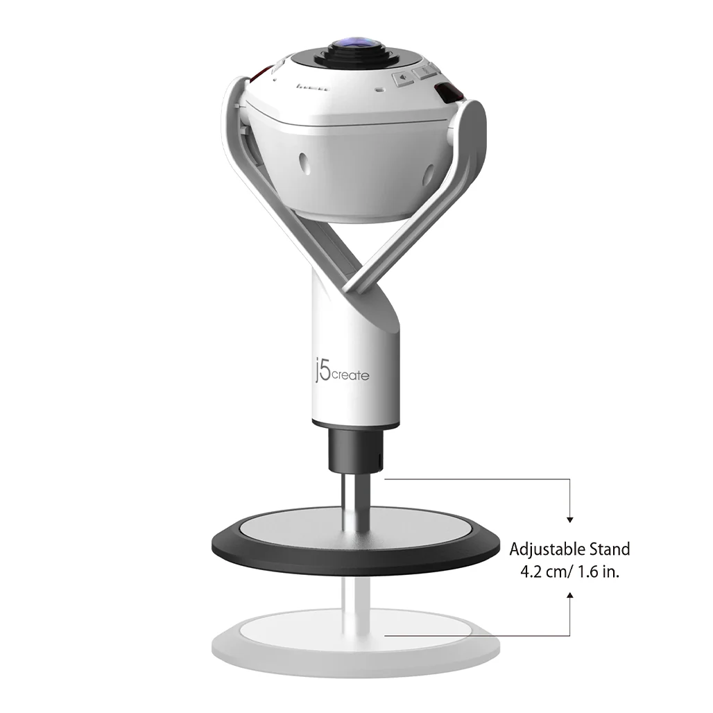 J5Create 360° AI-Powered Webcam - JVU368 - Image 4