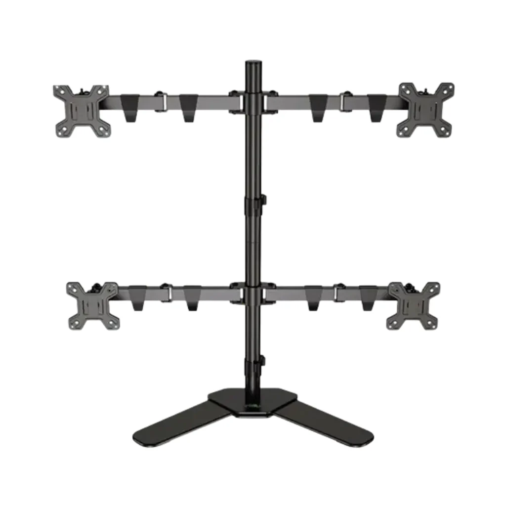KALOC DW240T Adjustable 4 Monitor Arm - For 17" to 27" Screens, Height & Angle Adjustable